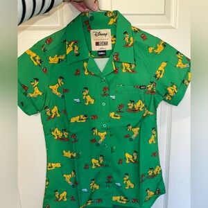 NWT XS RSVLTS Disney Pluto short sleeve top